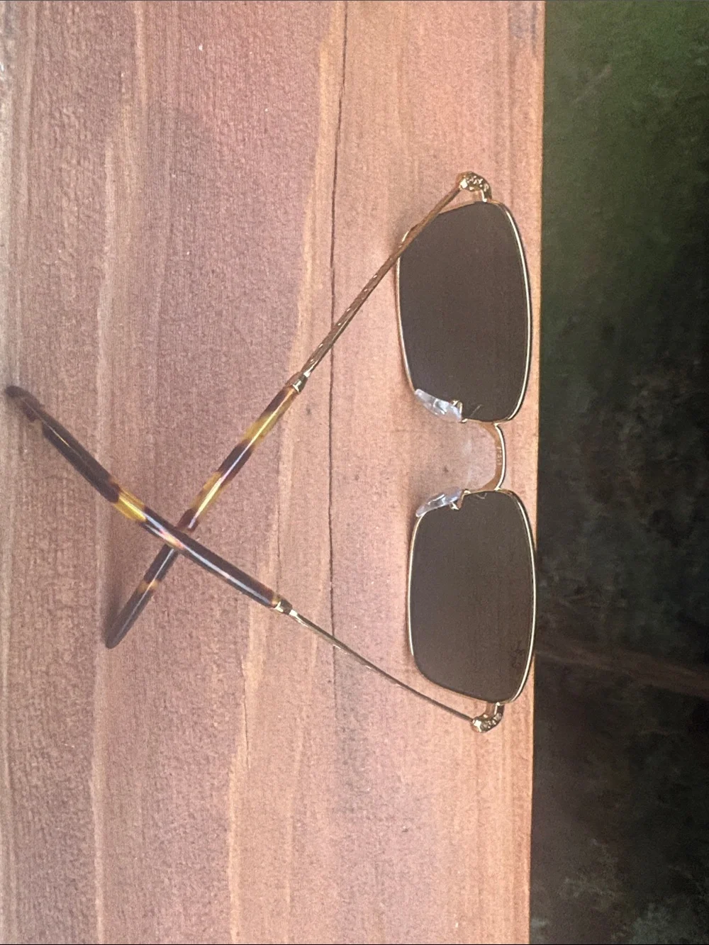 Ray-Ban Gold Frame Brown Lens Women's Sunglasses